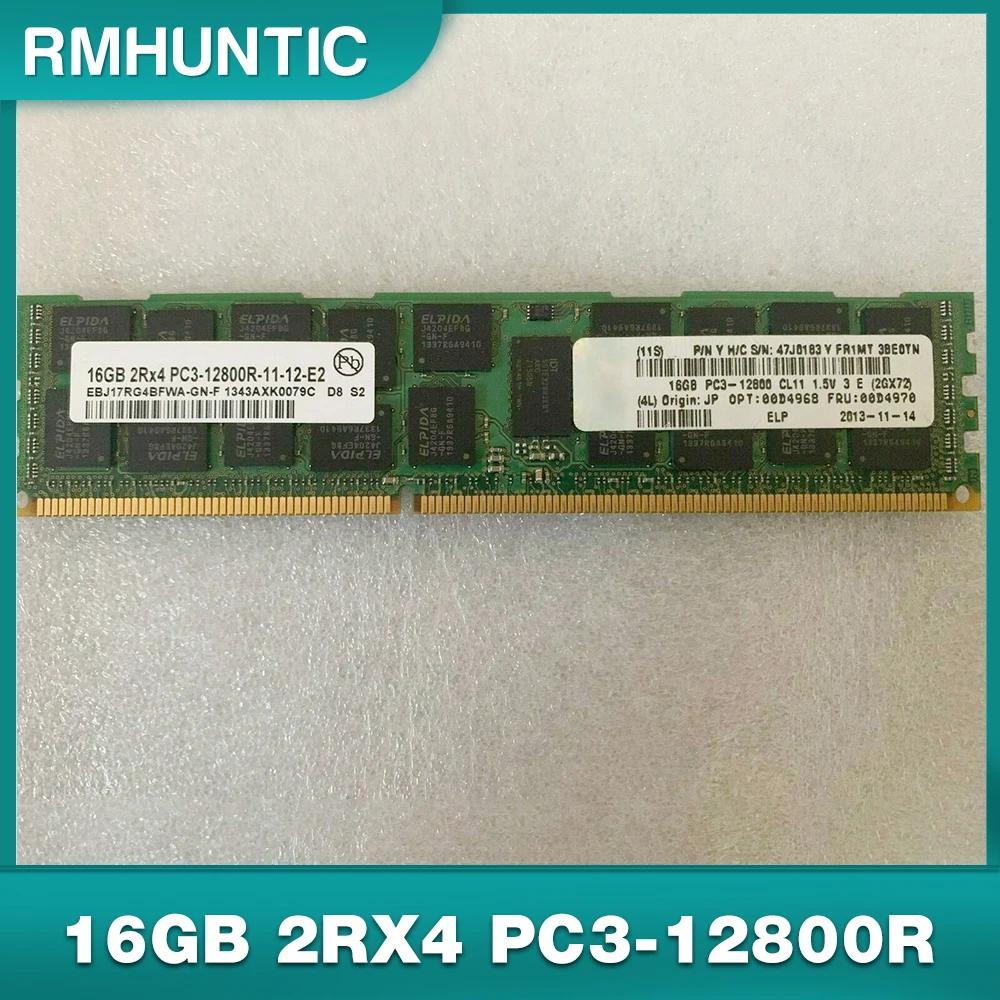 IBM X3300 X3500 X3550 M4 RAM 00D4968 00D4970 47J0183  16GB 2RX4 PC3-12800R DDR3 1600Mhz, 1 